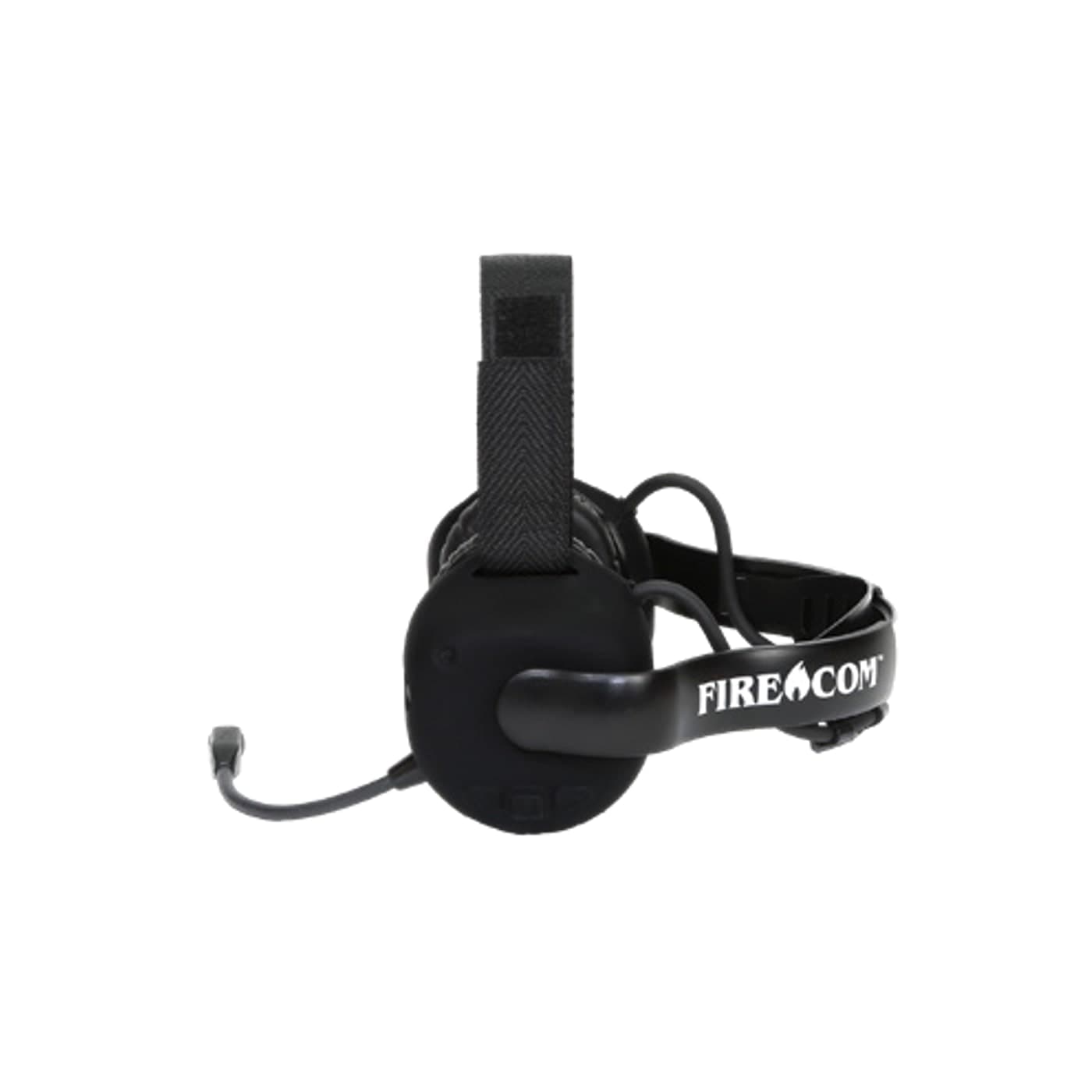 FIRECOM 500-Series under-helmet wireless headset in black, the standard colour on the UHW503.V2 crew headset